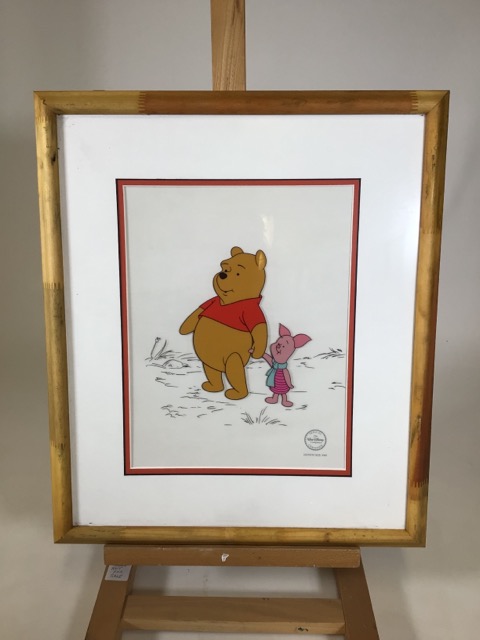 A framed plexiglass of Winnie the Pooh holding hands with Piglet. Limited to 5,000. - Image 2 of 4