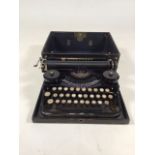 A Underwood portable typewriter. Working order although does not ding at the end of the page.
