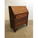 Light Oak bureau. W:76cm x D:39cm x H:95cm