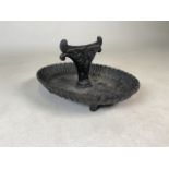 A cast iron shoe scraper W:28cm x D:20cm x H:18cm