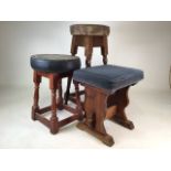 Three assorted pub stools.