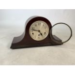 A French eight day dome shaped mantle clock