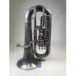 Class A chrome plated tuba by Hawks and son London. H:60cm