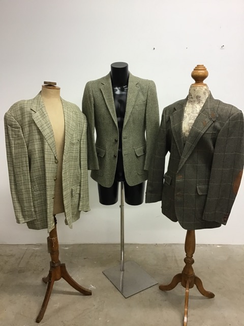 Three vintage gentleman's jackets by Daks and Mulberry. 42S - 44L Z043