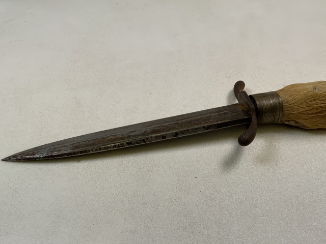 A Scout knife with deer hoof handle. H:25cm - Bild 4 aus 6