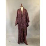 A 1930 silk kimono, silk lined