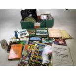 A large collection of books to include Land Rover ephemera also with books on traction engines.
