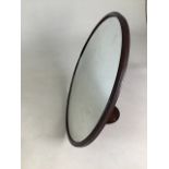 A early to mid 20th Century circular adjustable bathroom wall mirror by T&W IDE Ltd with early