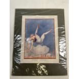 An Art Deco French female athletics poster. Illustrated for La Vie Parisienne by Vald's. W:21cm x