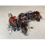 A large quantity of costume jewellery