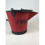 Reproduction fire bucket. W:43cm x D:32cm x H:29cm