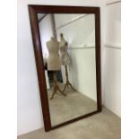 A large mirror in modern frame. Including frame W:108cm x H:178cm