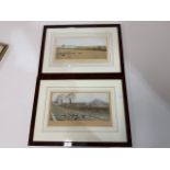 Two framed hunting prints. The Pytchley and The Chesire Hounds. Published by Richard Wyman & Co. W: