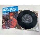Beatles Yellow Submarine and Elantra Rigby record with different cover also with a Beatles monthly