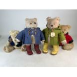 Two Gabrielle Design Paddington Bears, made in 1970/80s. Together with a Harrords bear in a r