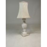 A Marble table lamp H:32cm