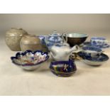 Blue and white Chinese ceramics some 19th century.