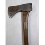 A large axe with wooden handle.H:88cm