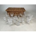 A selection of Waterford Crystal glassware to include liquor, wine, champagne and other glasses