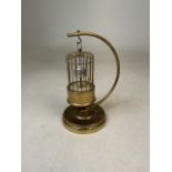 A J.Kaiser bird cage automaton clock H:20cm