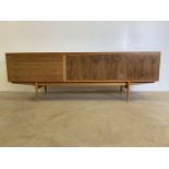 A ROBERT HERITAGE FOR ARCHIE SHINE; a rosewood and teak 'Hamilton' sideboard with two rosewood panel