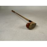 A St. Andrews MK VII wooden golf putter with wooden shaft. Made in Scotland.