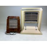 Two early 20th century Art Deco room heaters; one by Belling
