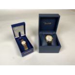 An Avia gold plated quartz movement wristwatch together with a yellow metal Sekonda quartz watch.