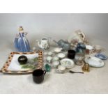 A collection of 20th century ceramics to include incomplete Meakin tea set, Phoenix ware plate, a