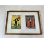 Two 20th century framed advertising prints for powder monkey cleaner. W:35cm x H:25cm