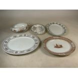 A Wedgwood Baltimore tureen together with four large platters.