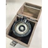 A boxed Saura Marine Instruments Hand Bearing Compass, Tokyo, Japan,