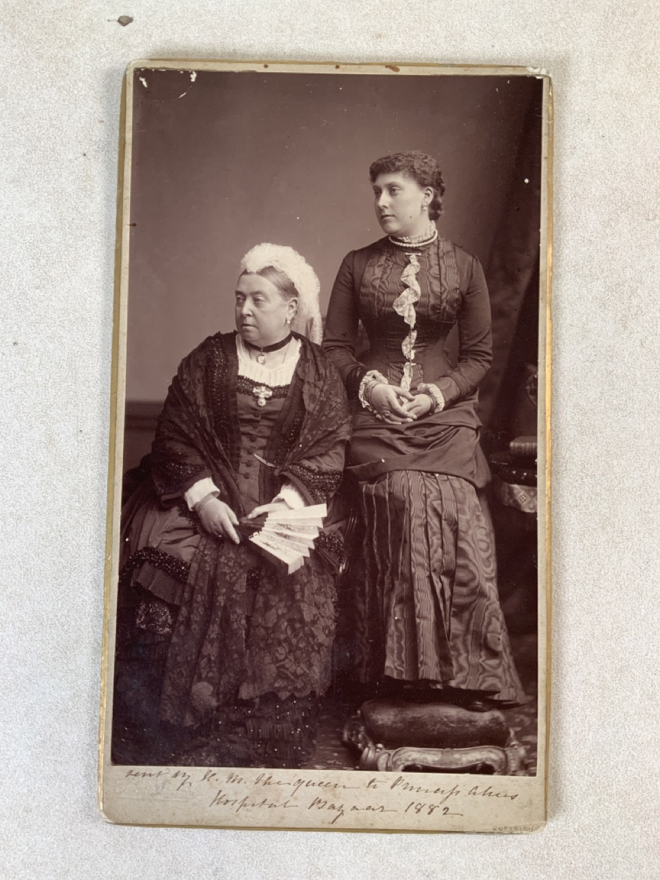 Alexander Bassano. (1829-1913) A photograph of Queen Victoria and Princess Beatrice of