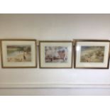 Three Russell Flint prints in modern good quality frames. Average size W:52cm x H:42cm