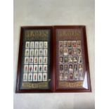 John Player and Sons cigarette cards with gilt advertising. Kings and Queens of England and military