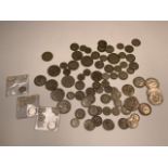 A collection of pre 1947 British coinage. Approximately 480g . Some in good condition.