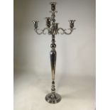 A four arm gilt floor standing candelabra. W:51cm x D:51cm x H:117cm