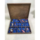 20 vintage fishing lures in box. Including one by Toby of Sweden