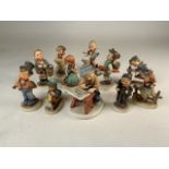 A collection of Hummel figures