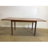 A Meredew solid teak extendable dining table. Extended dimensions W:82cm x D:84cm x H:73cm