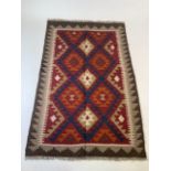 A Maimana Kelim rug. W:128cm x H:84cm