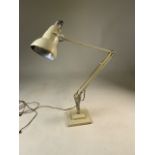 A mid top early 20th century Anglepoise lamp by Herbert Terry in original painted finish with square