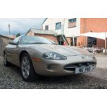 A 1997 Jaguar, XK8 Coupe 4.0, two door automatic. Metallic beige/pale gold. Automatic 4000. No Keys