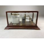 An Early 20th Century oak cased barograph by Weir & Sons of Dublin and Belfast, having five bevelled
