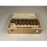 A 22pc boxed counterbore set. 26-36mmW:35cm x D:16cm x H:12cm