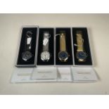 Four Timothy Stone high street fashion watches, unworn in boxes.