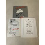 Three programmes from My Fair Lady at Drury Lane, London. From the productions of 1958 starring