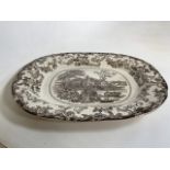 An Irish meat plate C.1825 W:46cm x D:37cm