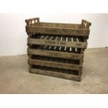 Five apple crates marked for DS Rowe and dated 1990-98 W:80cm x D:50cm x H:17cm