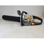 A Ryobi PCN 4545 petrol chainsaw.